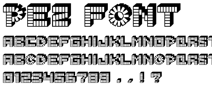 PEZ font font